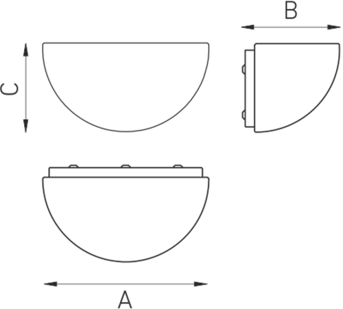 Светильник НБО SINOPE W 230 WH 160 60Вт ЛН Е27 IP40  1521000010  Световые Технологии