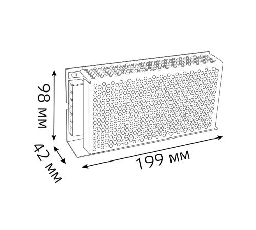 Блок питания 150W 24V IP20 1/50  202002150  Gauss
