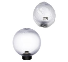 Светильник НТУ 03- 60-255 шар d=250 мм IP54 (прозрачный призма ПММА, основание плоское ПК, Е27)  SQ0330-0640  TDM