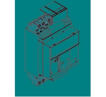 Комплект силовых выводов стационарного выключателя FC CuAl 4x240 E1.2 F 3шт  1SDA074001R1  ABB
