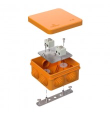 Коробка огнестойкая для о/п 40-0210-FR1.5-4 Е15-Е120 80х80х40 IP55  4p, 1.5 мм.кв. 40-0210-FR1.5-4  Промрукав