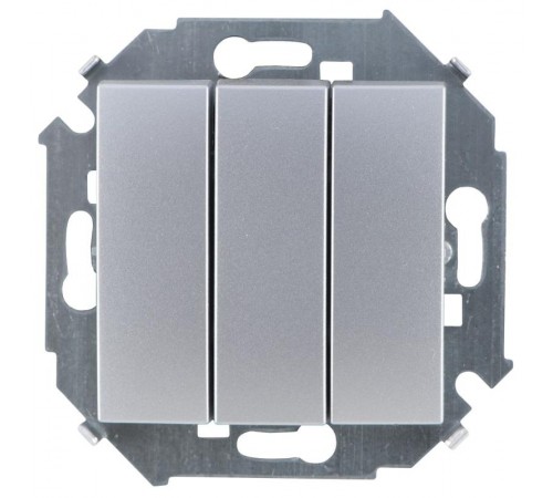 Simon 15 Алюминий Выключатель 3-кл, 10А 250В, винт. зажим  1591391-033  Simon