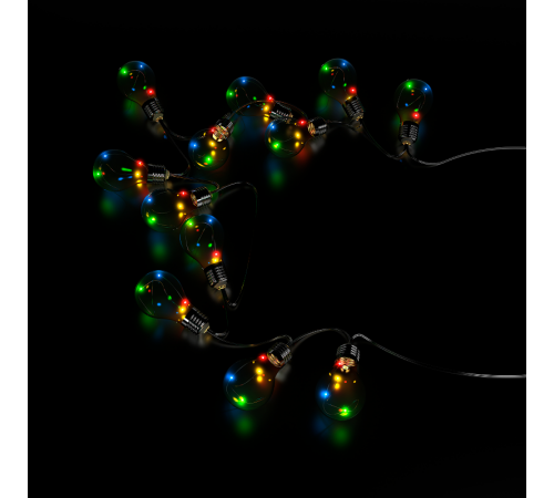 Гирлянда садовая на солнечной батарее 10 LED ламп Большие Шары, мультицвет Solar, 1/12  GS035  Gauss