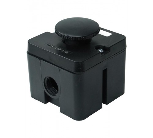 ПКЕ 222-1 У2, 10А, 660В, 1 элемент, чёрный гриб, накладной, IP54, пост управления (ЭТ)  ET519074  Электротехник