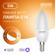 Лампа светодиодная Smart Home DIM E14 C37 5 Вт 2700К 1/10/40  1100112  Gauss