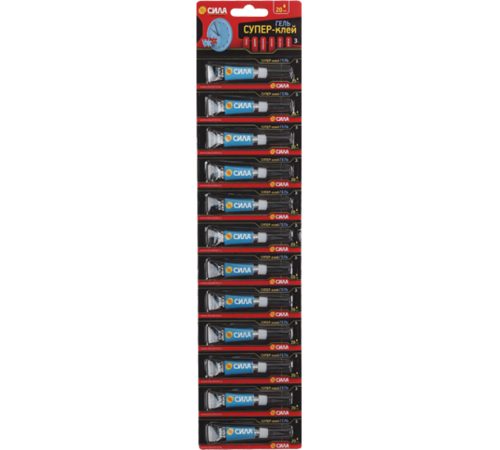 Супер-клей ГЕЛЬ 3 гр. лента BL-12 SSGBL12-3  C0042300  СИЛА