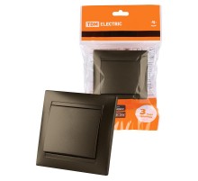 Выключатель 1 кл. 10А бронза "Лама"  SQ1815-0701  TDM