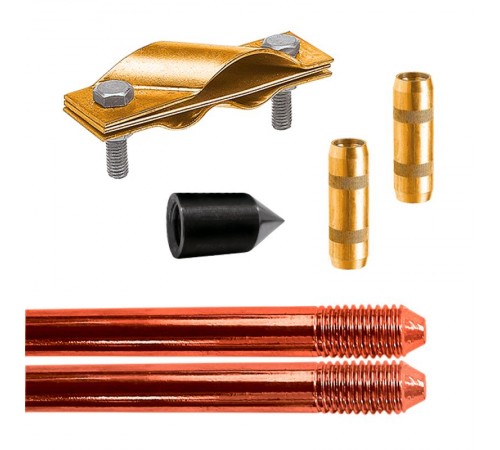 Электрод заземления EZ - 3 (3 метра, 16 мм, 2 х 1500 мм)  60212  Ezetek