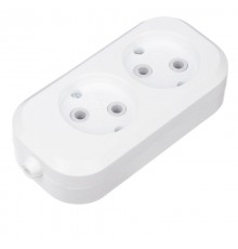 Колодка 2 гнезда без заземления  11-8701  REXANT