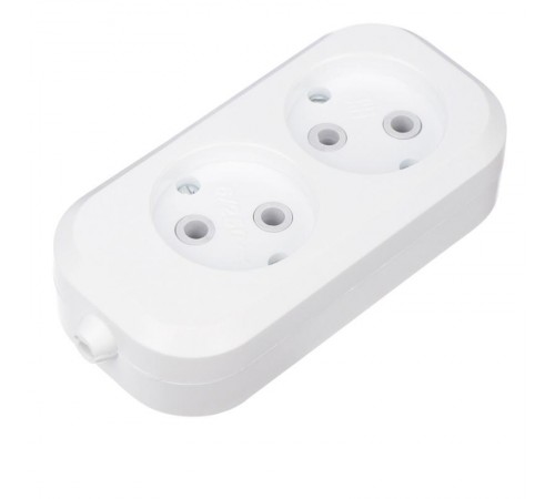 Колодка 2 гнезда без заземления  11-8701  REXANT