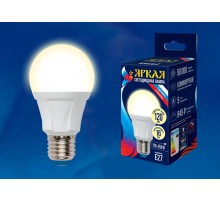 Лампа светодиодная LED-A60 16W/3000K/E27/FR PLP01WH LED. "груша", матовая. серия Яркая, пр-во Россия, 3000K .  UL-00005033  Uniel