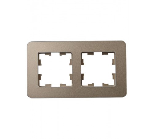 BRITE Рамка 2-ая РУ-2-1-Бр металл латунь RE  BR-M22-M-01-K49  IEK