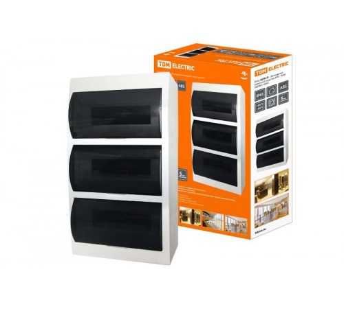 Бокс пластиковый навесной ЩРН-П-36 модулей  IP41   SQ0901-0007  TDM