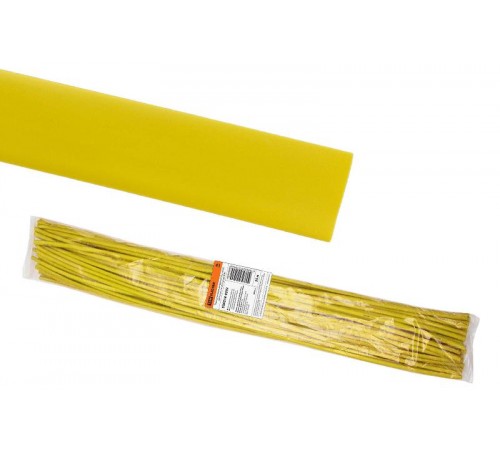 Термоусаживаемая трубка ТУТнг 40/20 желтая по 1м (25 м/упак)  SQ0518-0293  TDM