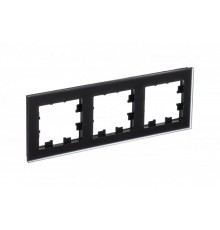 AtlasDesign Nature Черный Рамка 3-ая, матовое стекло ATN331003 SE