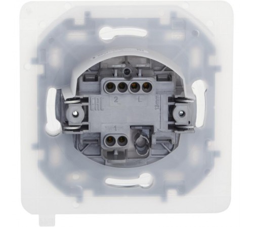 Inspiria Белый Переключатель 1-клавишный С/У без рамки IP44  673670  Legrand