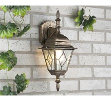 Светильник садово-парковый Vega D черное золото настенный  a025018  Elektrostandard