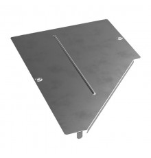 Крышка переходника левого Стандарт INOX (AISI 304) 600х300  PR16.5523  Промрукав