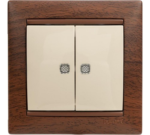 Valena Тонированное дерево Рамка 1-ая  770311  Legrand