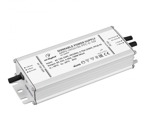 Блок питания ARPV-UH24150-PFC-0-10V (24V, 6.3A, 150W)  024277  Arlight