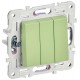 SKANDY Выключатель 3-клавишный 10А SK-V11M мятный  SK-V30-0-10-K06  IEK