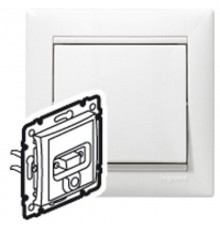 Valena Белый Розетка HD15+Jack 3,5  770082  Legrand