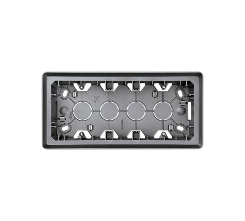 Simon 82 Монтажная коробка для накладного монтажа, 3 поста,  S82 Detail, алюминий  8200770-093  Simon