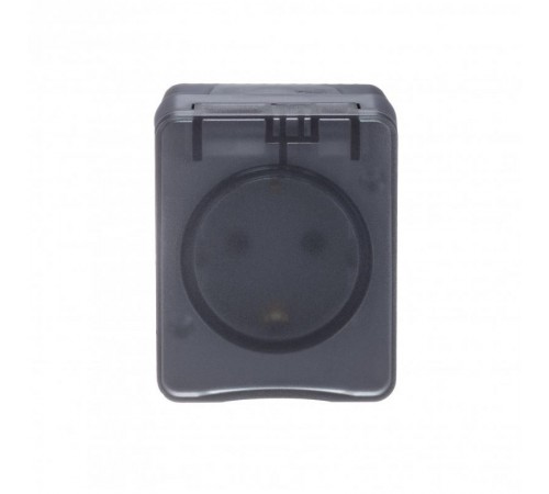 AtlasDesign Profi54 Антрацит O/У Розетка с заземлением со шторками 16А  ATN544045  SE