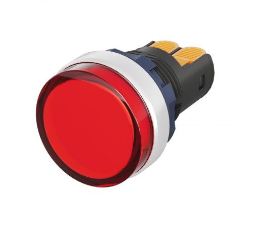 Сигнальный индикатор со встроенным диодом 9-24В, красный, алюминий, зажим Plug-In  M22L-F24RAP  DKC