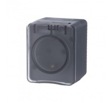 AtlasDesign Profi54 Антрацит O/У Розетка с заземлением со шторками 16А  ATN544045  SE