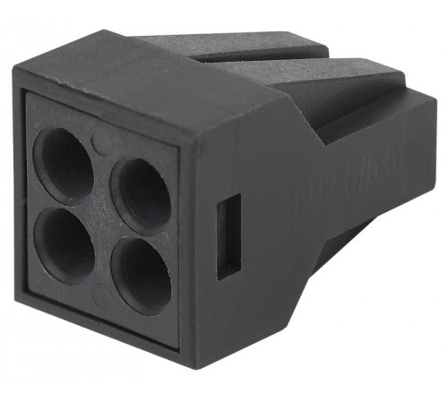 Аксессуары для клемм NO-224-53 ЭРА Клемма СМК с пастой серии 304, 4 отверстия, 0,5-2,5 мм2 (упак 10  Б0043971  ЭРА