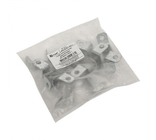 Скоба металлическая двухлапковая СМД d21-22мм (10шт.) PROxima  sm-2-21-22-r  EKF