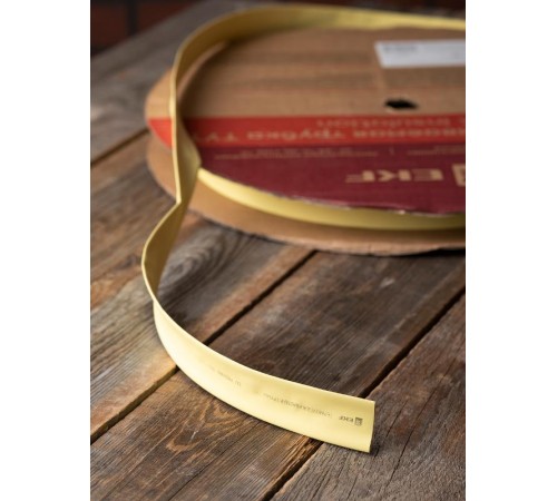 Термоусаживаемая трубка ТУТ нг 18/9 желтая рулон PROxima  tut-18-y  EKF