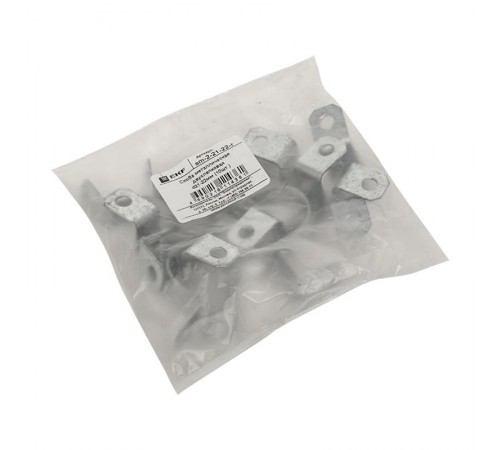 Скоба металлическая двухлапковая СМД d21-22мм (10шт.) PROxima  sm-2-21-22-r  EKF