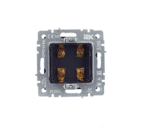 BRITE АудиоРозетка 4-местная РА10-БрШ шампань  BR-S40-K37  IEK