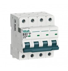 Выключатель автоматический четырехполюсный ВА-105 32А D 10кА  13240DEK  DEKraft