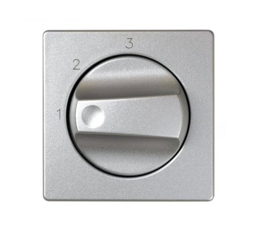 Simon 82 Накладка на поворотный выключатель системы управления на 3 положения, S82 Detail алюминий  82084-93  Simon