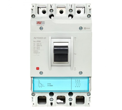 Выключатель автоматический AV POWER-3/3 315А 35kA TR  mccb-33-315-TR-av  EKF