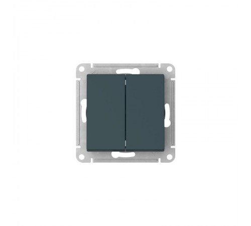AtlasDesign Изумруд Переключатель 2-клавишный, сх.6/2, 10АХ, механизм, быстрозажимные клеммы  ATN000865S  SE