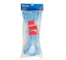 Шнур плетеный ПП 8 мм с серд., 24-пряд. высокопр., цветной, 30 м  140342  Tech-KREP