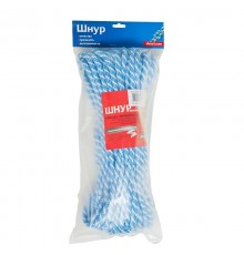 Шнур плетеный ПП 8 мм с серд., 24-пряд. высокопр., цветной, 30 м  140342  Tech-KREP