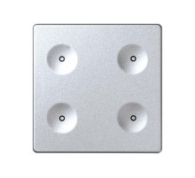 Сенсорный 4-кл выключатель без маркировки, алюминий  8000641-093  Simon