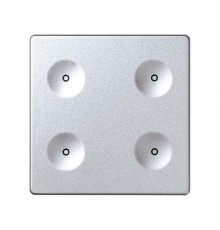 Сенсорный 4-кл выключатель без маркировки, алюминий  8000641-093  Simon