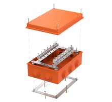 Коробка огнестойкая для о/п 40-0330-FR2.5-28 Е15-Е120 RAL2004 260х175х90 (7 шт/кор)  40-0330-FR2.5-28  Промрукав