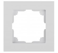 Рамка для розеток и выключателей Intro Accent 6-501-01 на 1 пост, СУ, белый   Б0063724  Intro