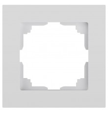 Рамка для розеток и выключателей Intro Accent 6-501-01 на 1 пост, СУ, белый   Б0063724  Intro