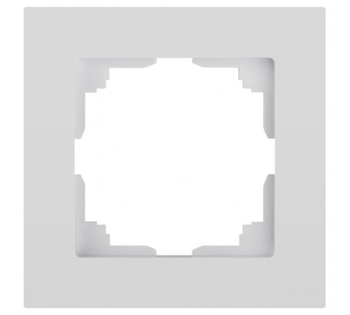 Рамка для розеток и выключателей Intro Accent 6-501-01 на 1 пост, СУ, белый   Б0063724  Intro