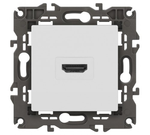 14-3114-01 Розетка HDMI, IP20, Эра Elegance, белый  Б0034332  ЭРА
