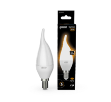 Лампа светодиодная LED 6,5Вт E14 220В 2700К свеча на ветру  104101107  Gauss