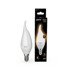 Лампа светодиодная LED 6,5Вт E14 220В 2700К свеча на ветру  104101107  Gauss